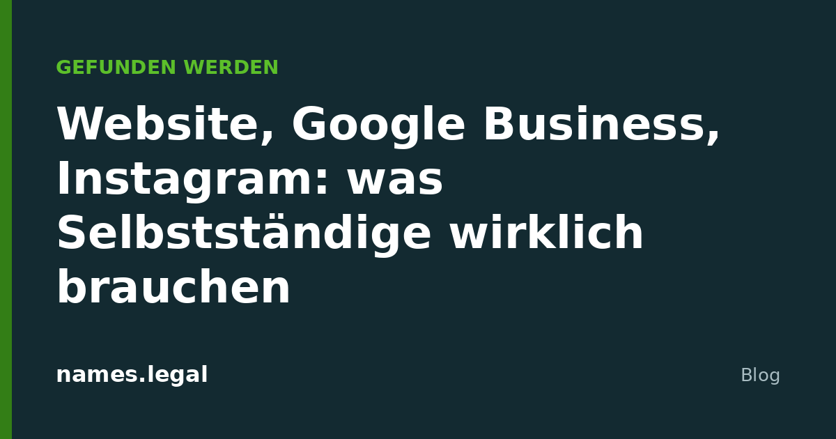 Sito, Google Business, Instagram: di cosa ha davvero bisogno un indipendente